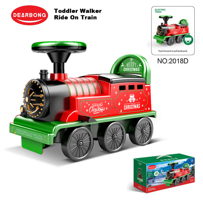 Kids Ride On Train Toy Car Toddler Walker 6 Wheels Extra Music 3-Color Light -2018D