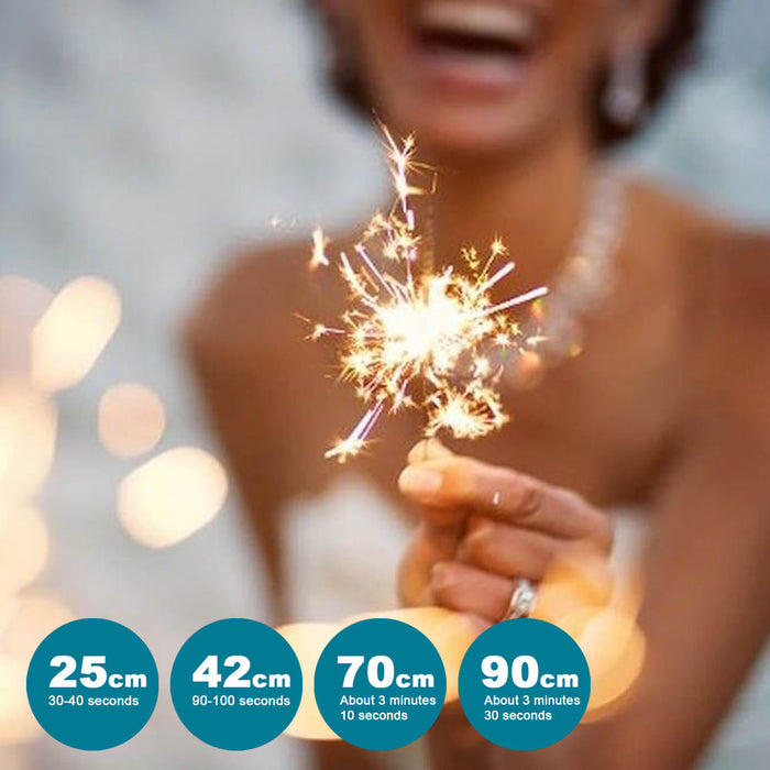 Sparklers Party Sparkler For Birthdays Party Parties Wedding 25 / 42 / 70 / 90CM Low Smoke Gold Sparklers  Trade Me