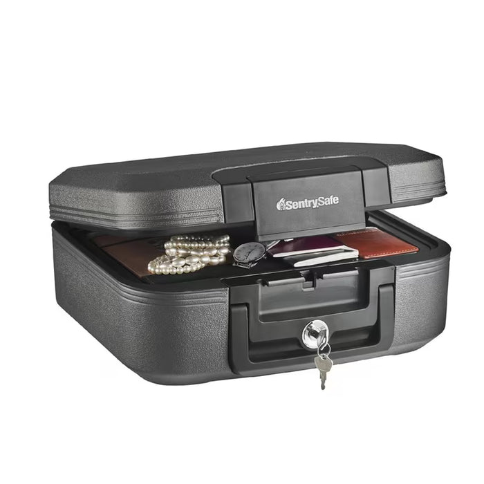 SentrySafe Fire Water Resistant Security Box Protection Safe Chest 7.8/10.2L 2 Keys