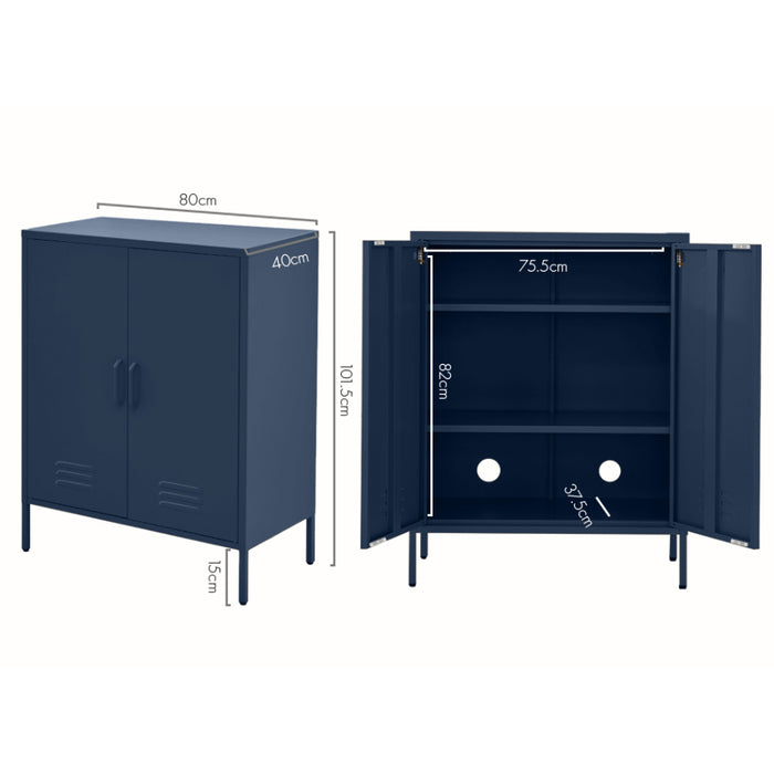 Artiss Buffet Sideboard Metal Cabinet - SWEETHEART Blue