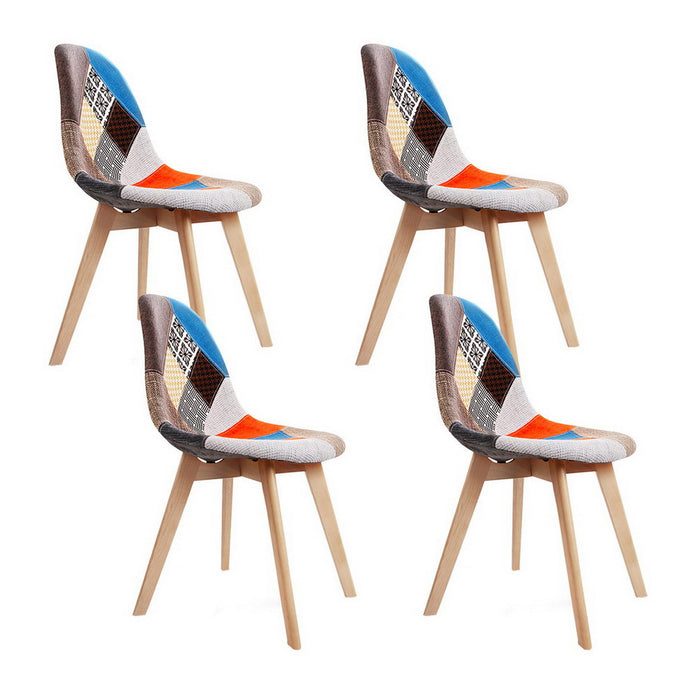 Artiss Dining Chairs Set of 4 Fabric Retro Replica DSW