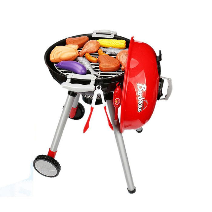 Kids BBQ Pretend Play Cooking Set Sausages Utensils Barbecue Grill Toy Cooker Trade Me