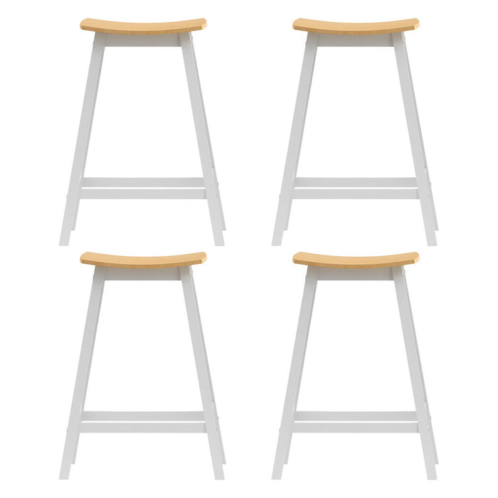 Artiss 4x Bar Stools Wooden Chairs Oak