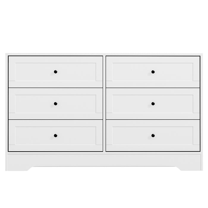 Artiss 6 Chest of Drawers - LEIF White