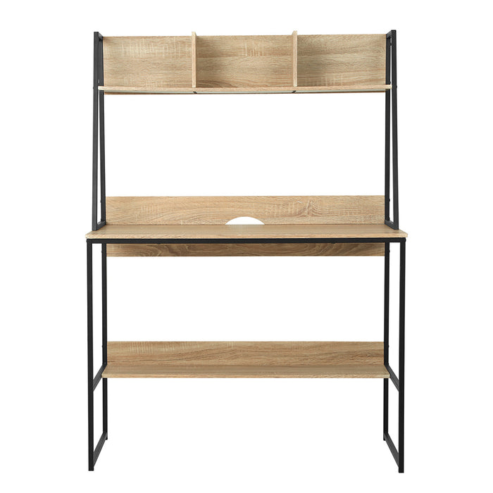 Artiss Computer Desk Bookshelf Storage 100CM Oak