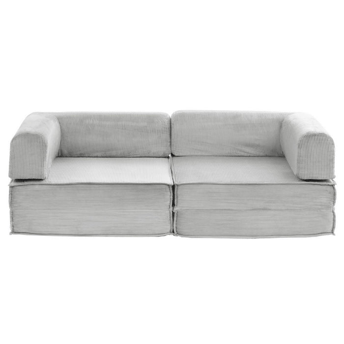Artiss Convertible Folding Sofa Bed Grey