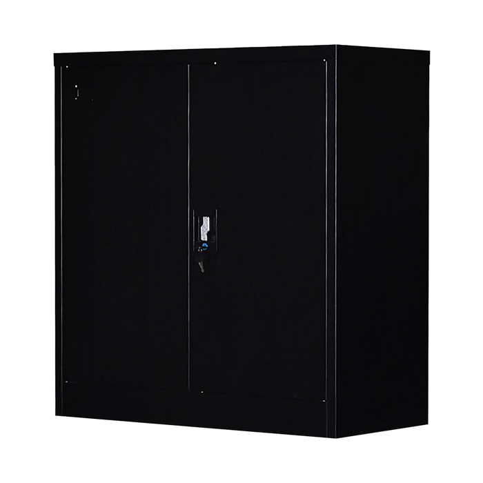 Two-Door Shelf Office Gym Filing Storage Locker Cabinet Safe