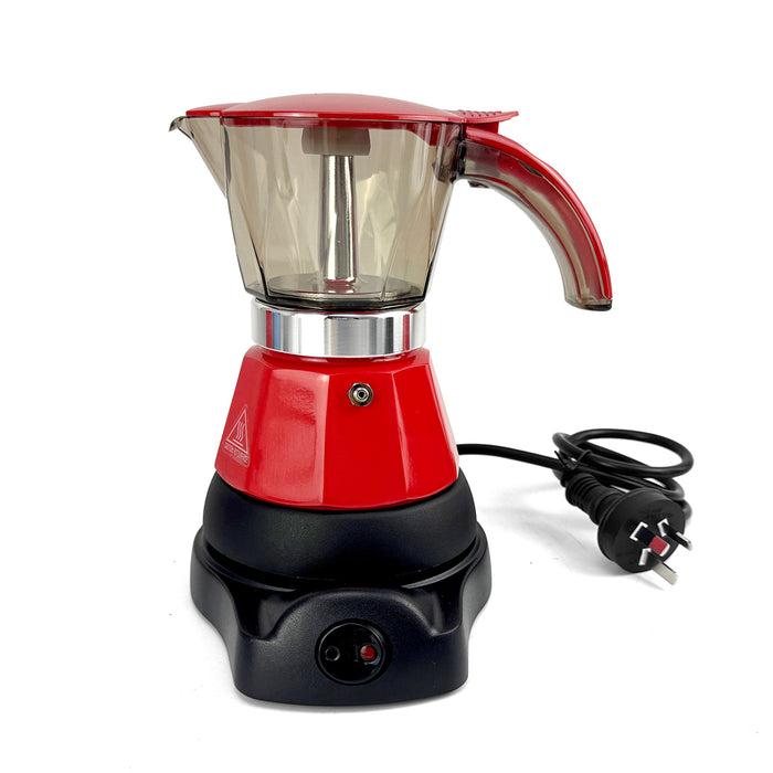 Electric Moka Coffee Maker Auto Power Off Home Espresso Italian Classic 3Cups