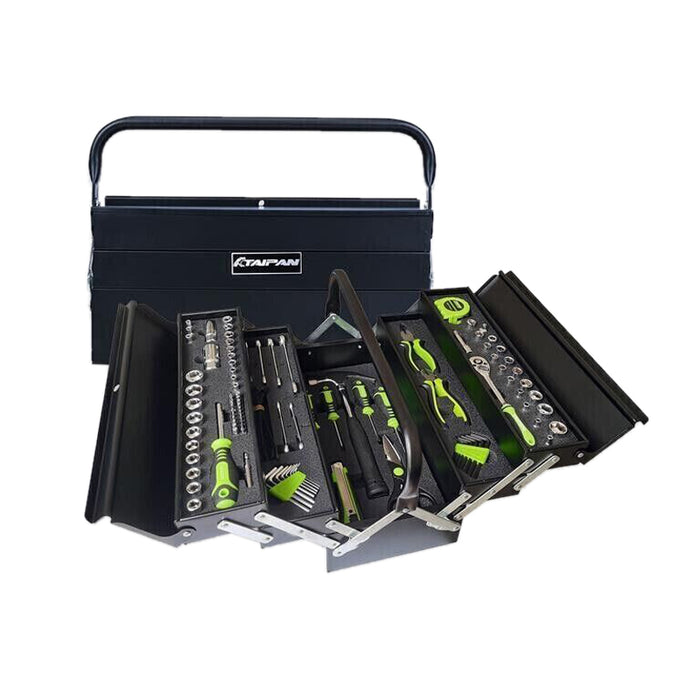 Taipan Assorted Range126PCE Hand Tools Set Metal transportable case Handyman AU