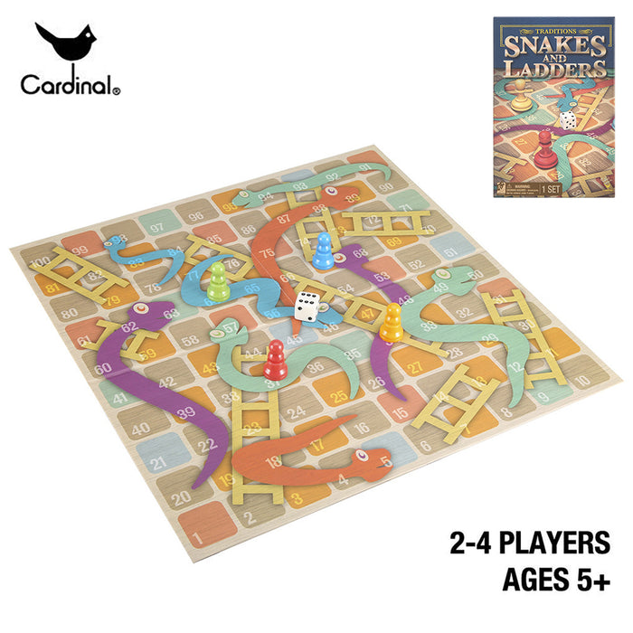 Snakes And Ladders Traditional Family Fun Board Game Strategy Toys Games Kids