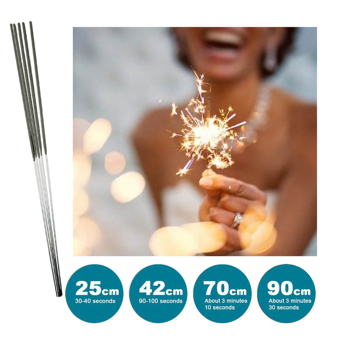 Sparklers Party Sparkler For Birthdays Party Parties Wedding 25 / 42 / 70 / 90CM Low Smoke Gold Sparklers  Trade Me