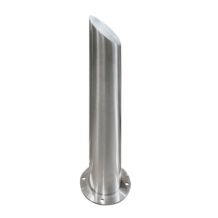 Stainless Steel Surface Mounted Bollard 90x⌀14cm Heavy-duty Carpark Barrier