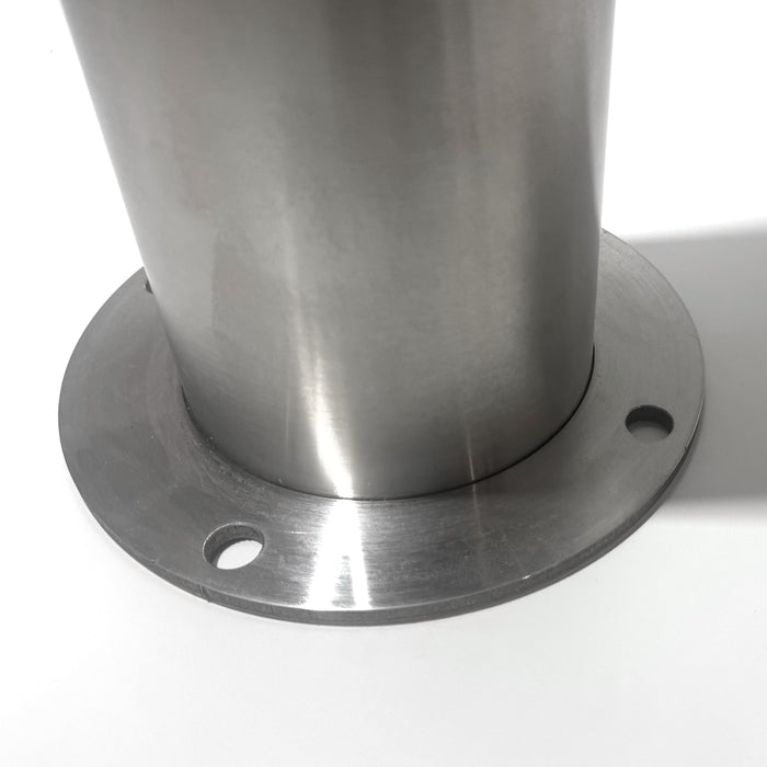 Stainless Steel Surface Mounted Bollard 90x⌀14cm Heavy-duty Carpark Barrier