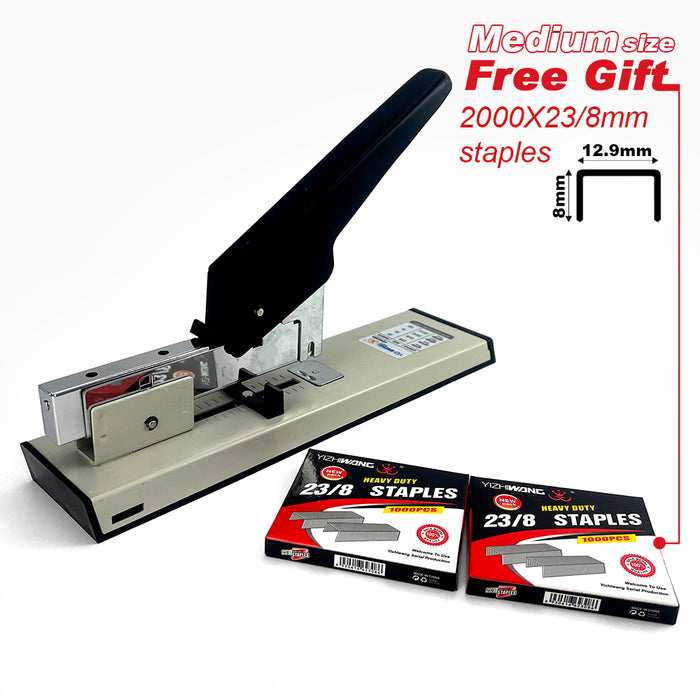 Heavy Duty Big Medium 2 Size Stapler Office With Free 2000XStaples Stationary