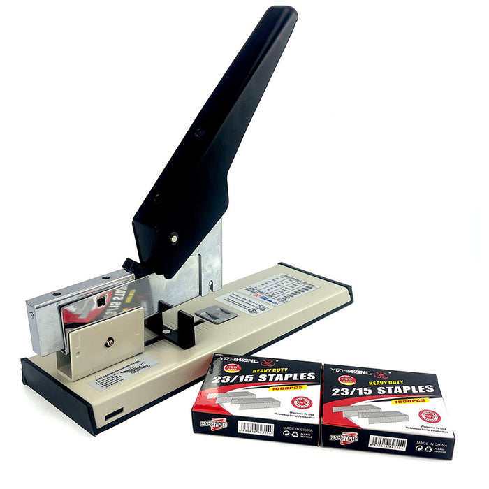 Large Size Heavy Duty Stapler With Free 2000 x 23/20mm Staples Office Stationary