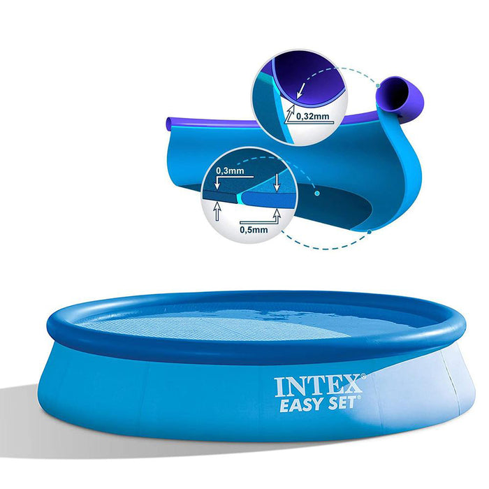 Intex 12ft x 30in Inflatable swimming Pool With Pump & Filter 366cm x 76cm