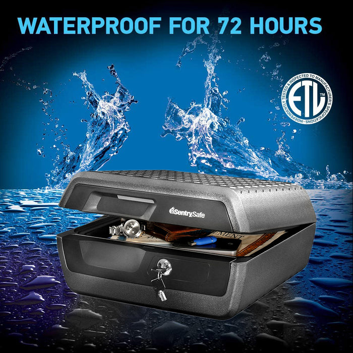 SentrySafe 10.2L Fire Water Resistant Safe Chest Protection Key Lock Security Box