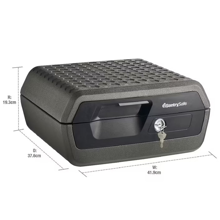 SentrySafe 10.2L Fire Water Resistant Safe Chest Protection Key Lock Security Box