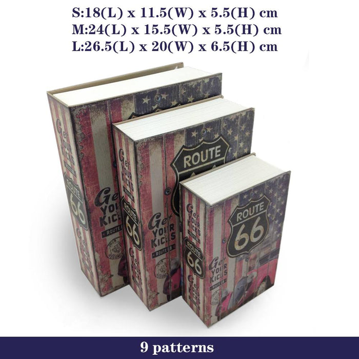 Route 66 Security Money Dictionary Secret box Book Key Locker Lock Safe Cash Hidden