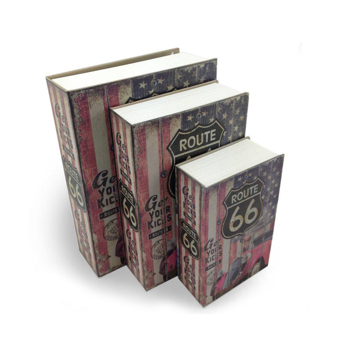 Route 66 Security Money Dictionary Secret box Book Key Locker Lock Safe Cash Hidden