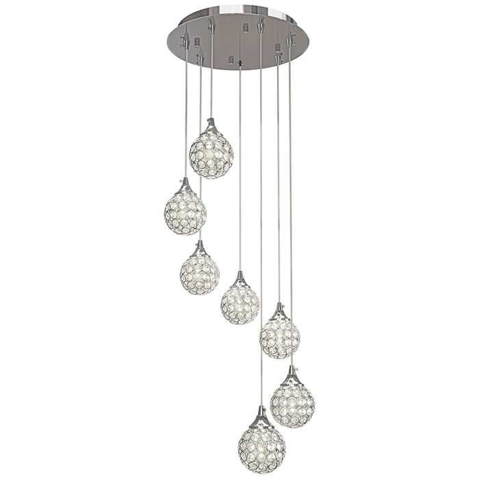 Modern Pendant Adjustable Height Artika Ceiling Light With 7 LED Pendants
