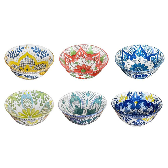 Talavera Set Of 6 Porcelain Bowls Kitchen Serving Bowls 680 ml / 23 oz / 15.24cm