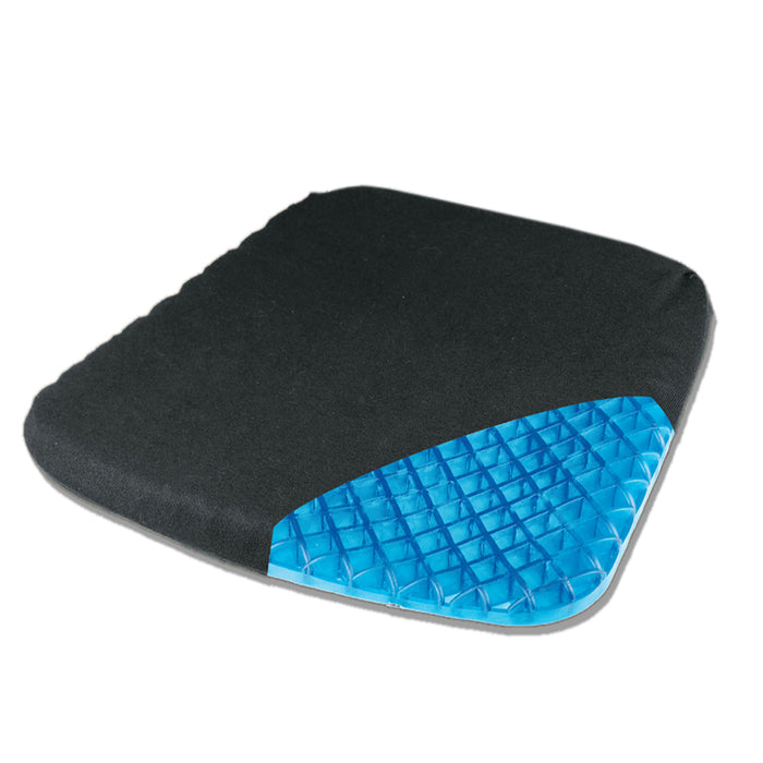 Whole Gel Seat Cooling Cushion Non-Slip Breathable Soft Pad & Washable Cover
