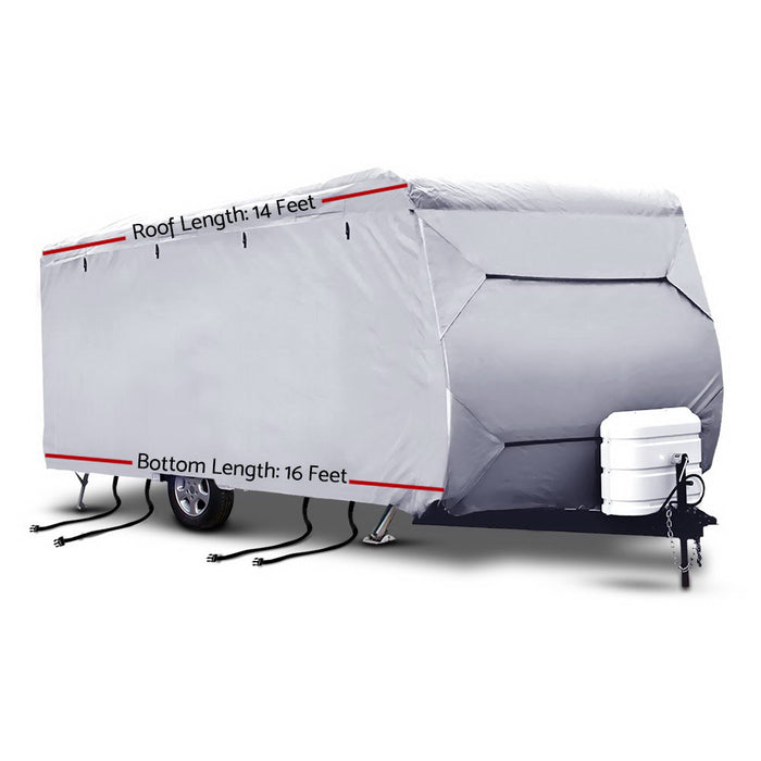 14-16ft Caravan Cover 4 Layer UV Campervan Water Resistant