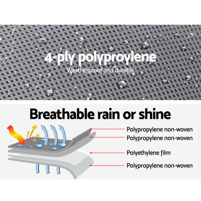 14-16ft Caravan Cover 4 Layer UV Campervan  Water Resistant