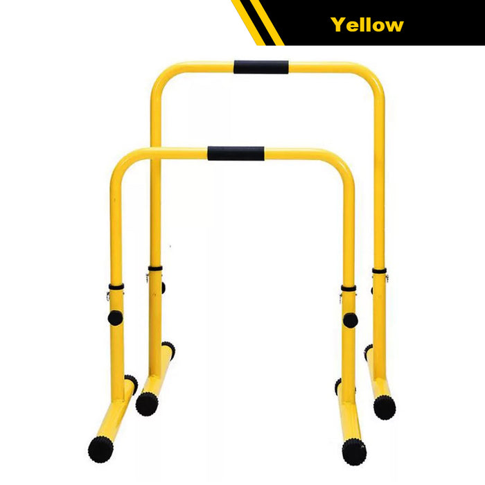 POWER Dip Bar Dip Stand Station Strength Training Adjustable Height 77-89cm 2 Colors