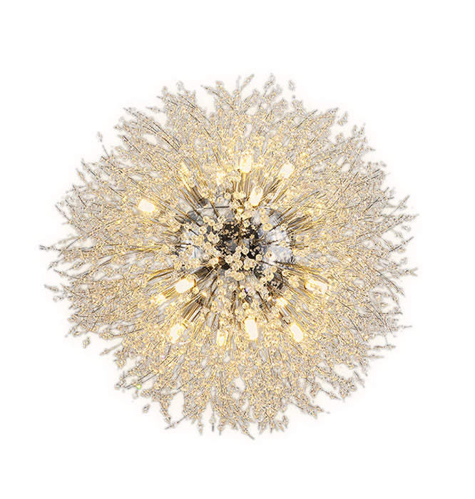 60cm Stainless Steel Frame Firefly Chandelier Dandelion Ceiling Pendant Light