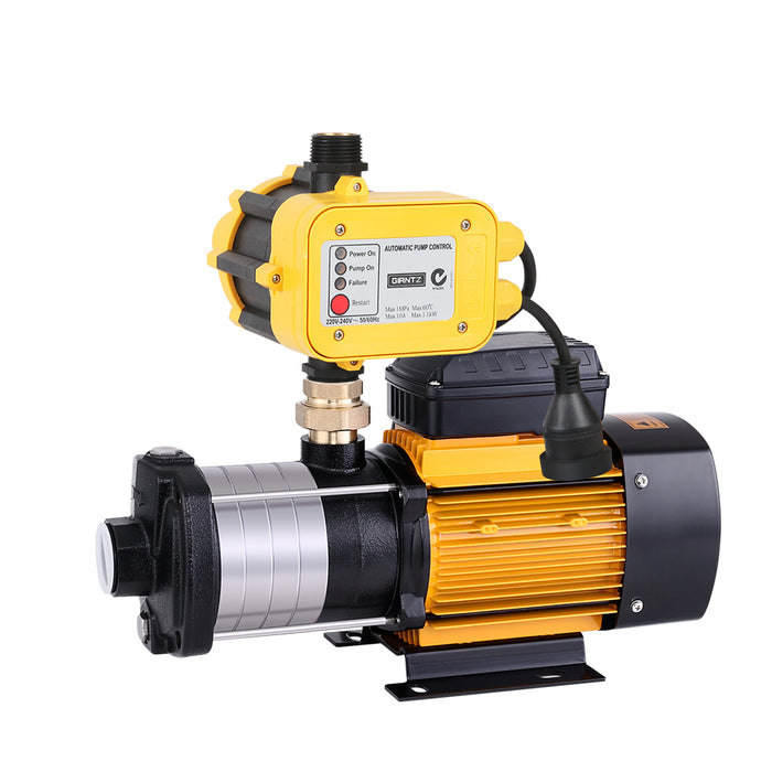 Giantz Garden Water Pump High Pressure 2000W 5-Stage Tank Irrigation Yellow