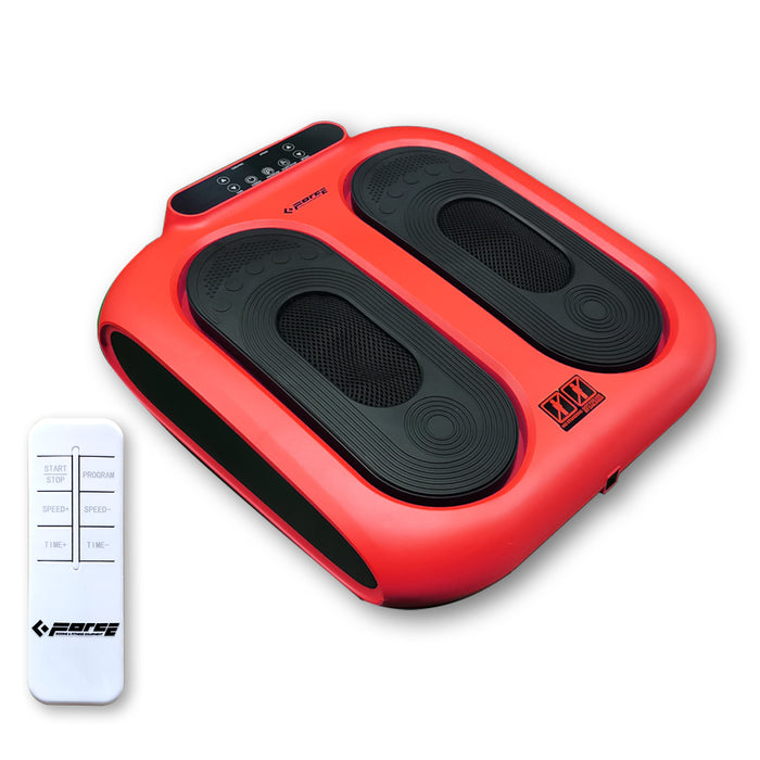 Vibration Foot Legs Back Massager Acupressure Circulation Trainer Remote Control Red