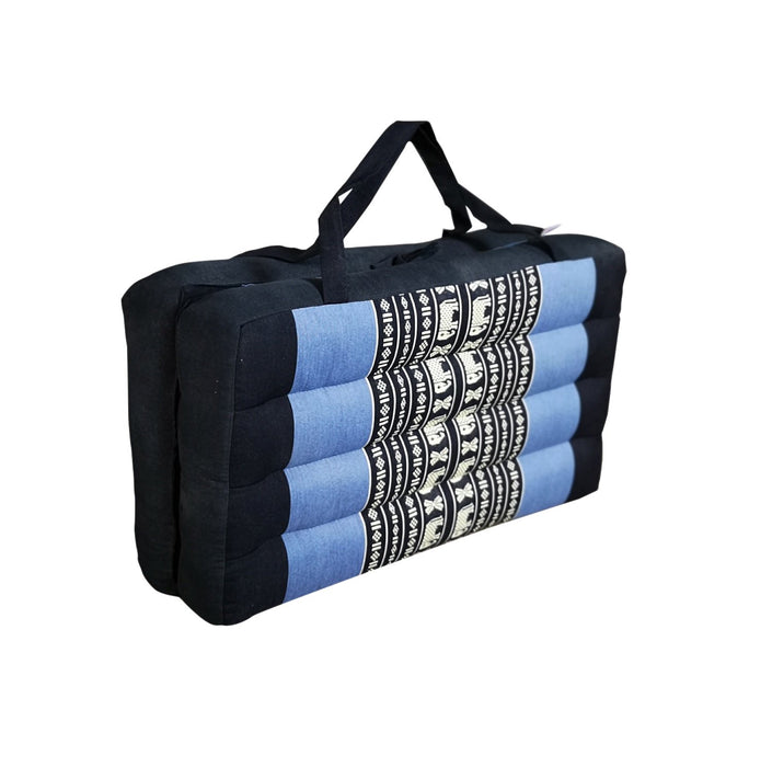 Thai Blue Elephant Yoga Block Meditation Cushion Pillows Pilates Prop Bolster Neck Massage