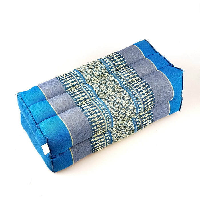 Thai Blue Pillows Cushion Thai Yoga Block Bolster Meditation Pilates Prop