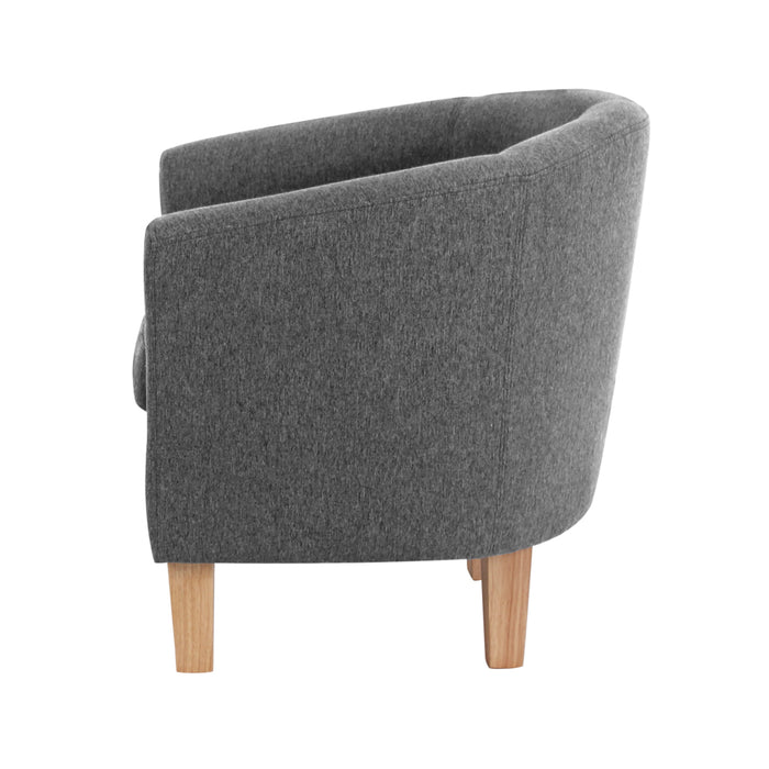 Artiss Abby Fabric Armchair - Grey Stylish Grey Armchair for Comfort