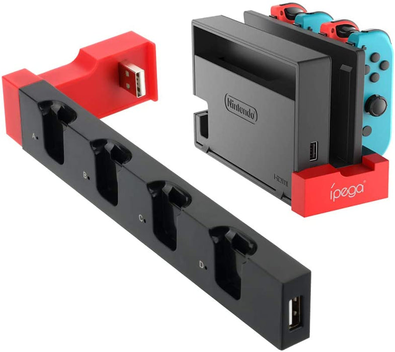 4 in1 Charger Station Stand For Nintendo Switch Joy-con With LED Indication