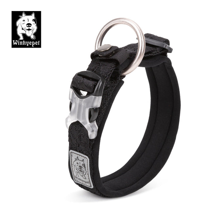 Truelove Pet Nylon Dog Lead With Handle Whinhyepet Collar black - 2XS