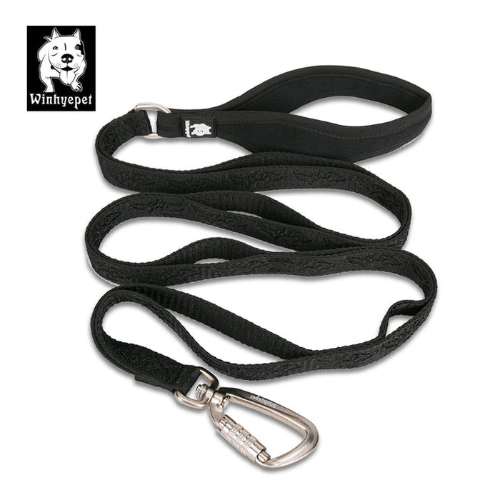 Truelove Pet Nylon Dog Lead With Handle Whinyepet leash black - M
