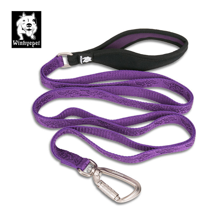 Truelove Pet Nylon Dog Lead With Handle Whinyepet leash purple - M