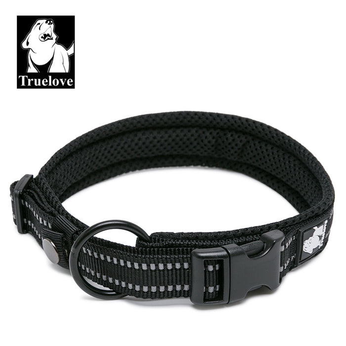 Truelove Front Range Outdoor Handle Puppy Dog Heavy Duty Reflective Collar Black 2XL