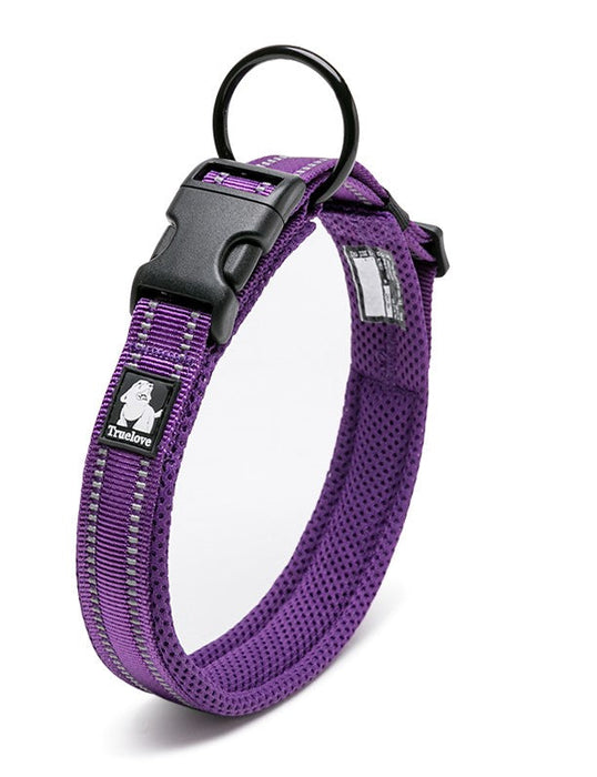Truelove Front Range Outdoor Handle Puppy Dog Heavy Duty Reflective Collar Purple 2XS
