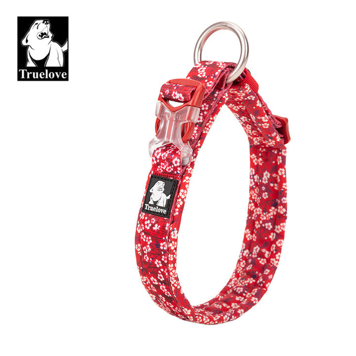 Truelove Front Range Outdoor Handle Puppy Dog Floral Collar Poppy Red 2XL