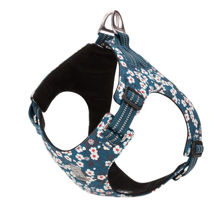 Truelove No-Pull Dog Sleek Sports Puppy Floral Doggy Harness Saxony Blue XS
