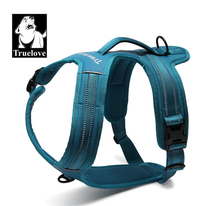 Truelove No-Pull Dog Sleek Sports Puppy Reflective Heavy Duty Harness Blue S