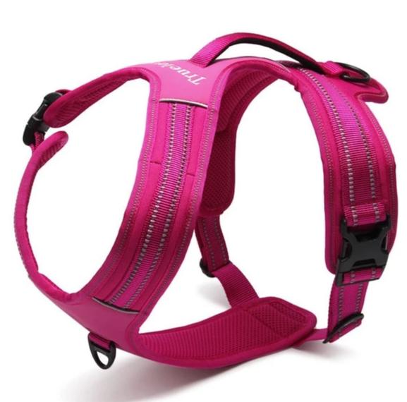 Truelove No-Pull Dog Sleek Sports Puppy Reflective Heavy Duty Harness Pink M