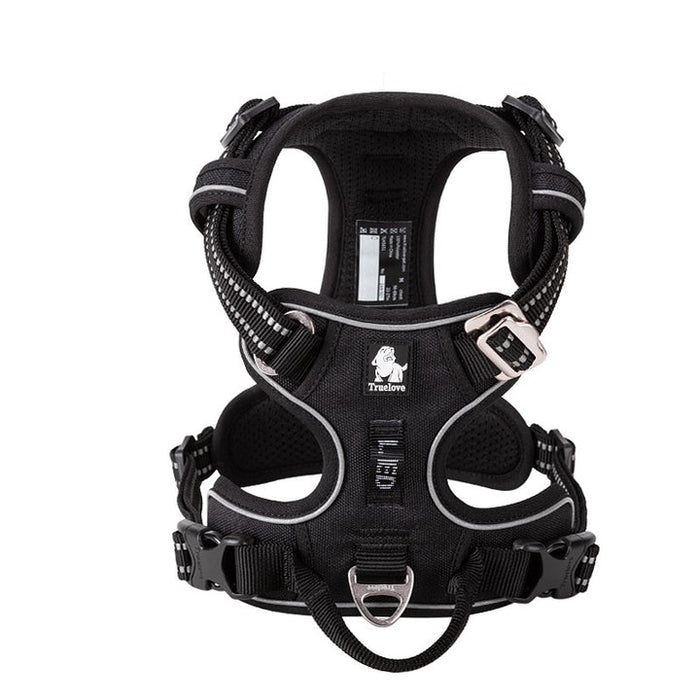 Truelove Adventurer Dog Doggie Adjustable No Pull Harness Black S