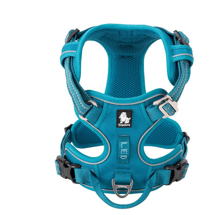 Truelove Adventurer Dog Doggie Adjustable No Pull Harness Blue M