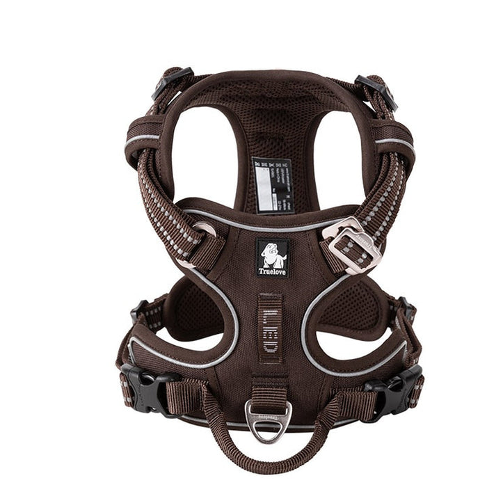Truelove Adventurer Dog Doggie Adjustable No Pull Harness Brown M