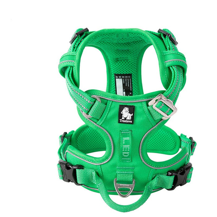 Truelove Adventurer Dog Doggie Adjustable No Pull Harness Green XS